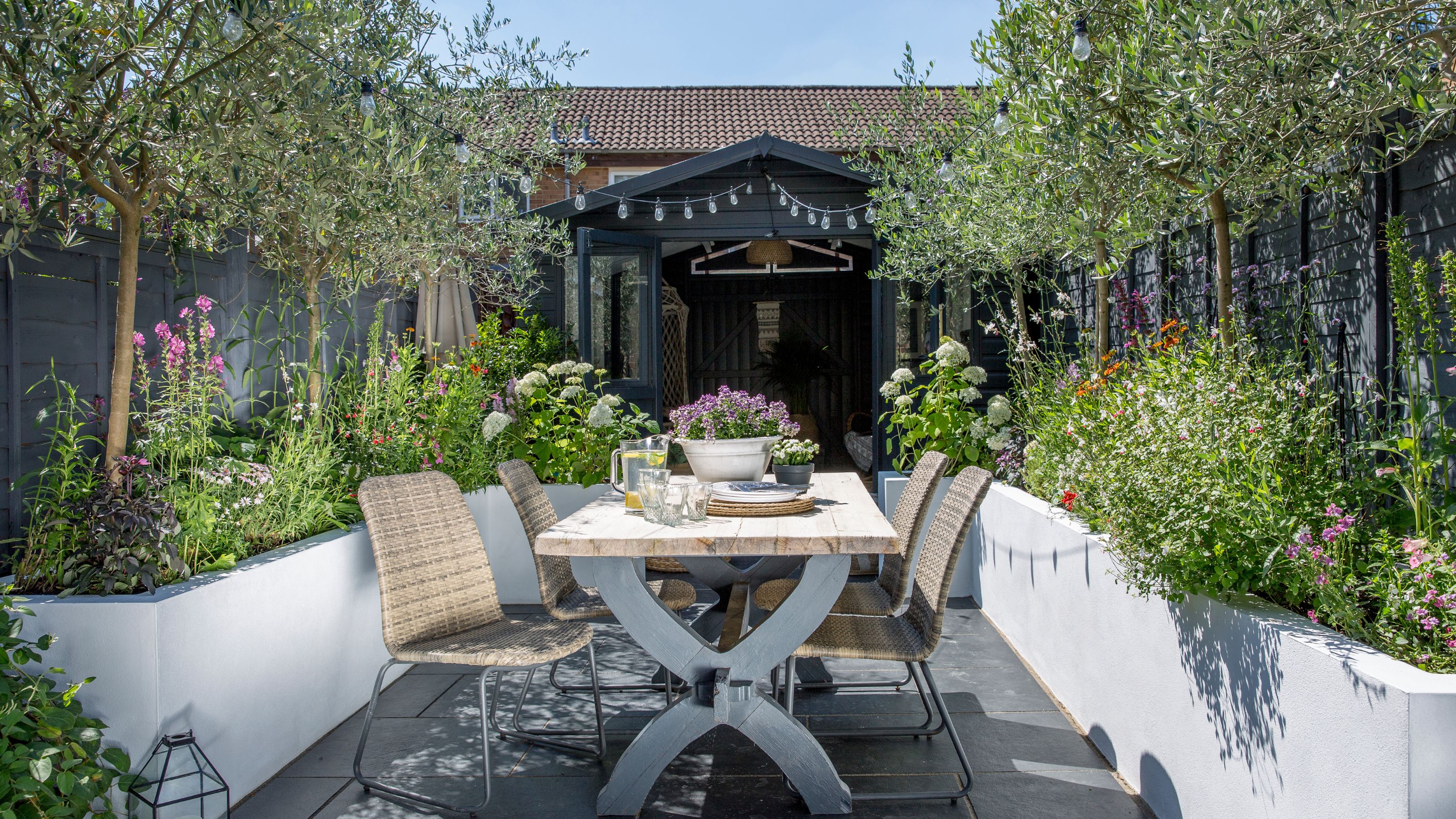 Modern UK home with professionally landscaped garden